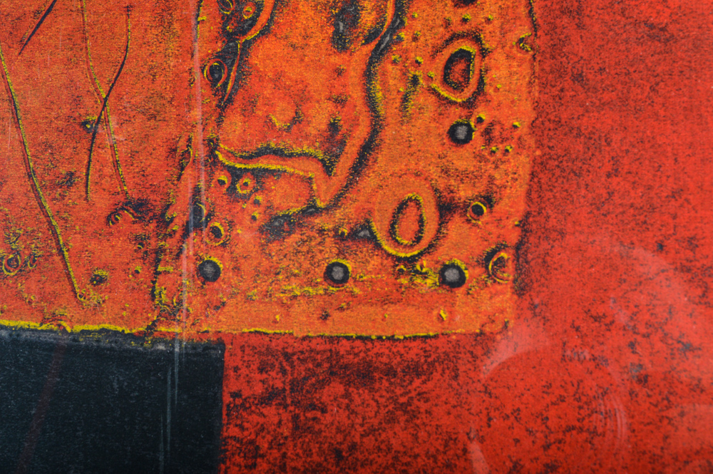 Hiroyuki Tajima Limited Edition Woodcut  "The Scarlett Monument"