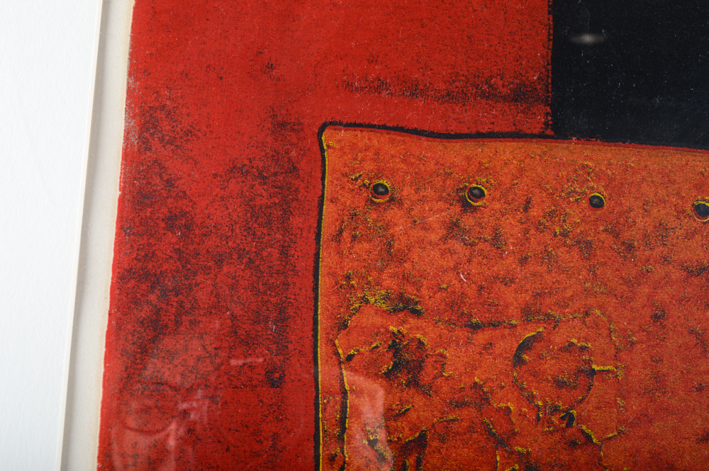 Hiroyuki Tajima Limited Edition Woodcut  "The Scarlett Monument"