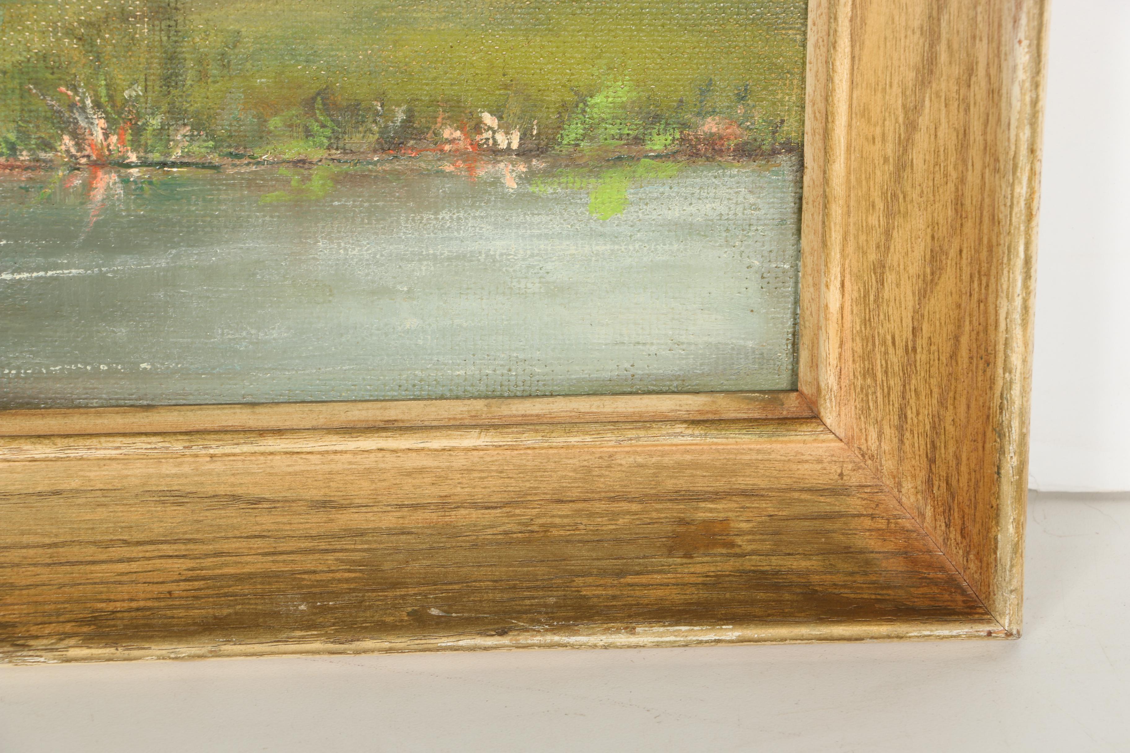 Lucille Bronder Oil Painting on Academy Board of Landscape Scene