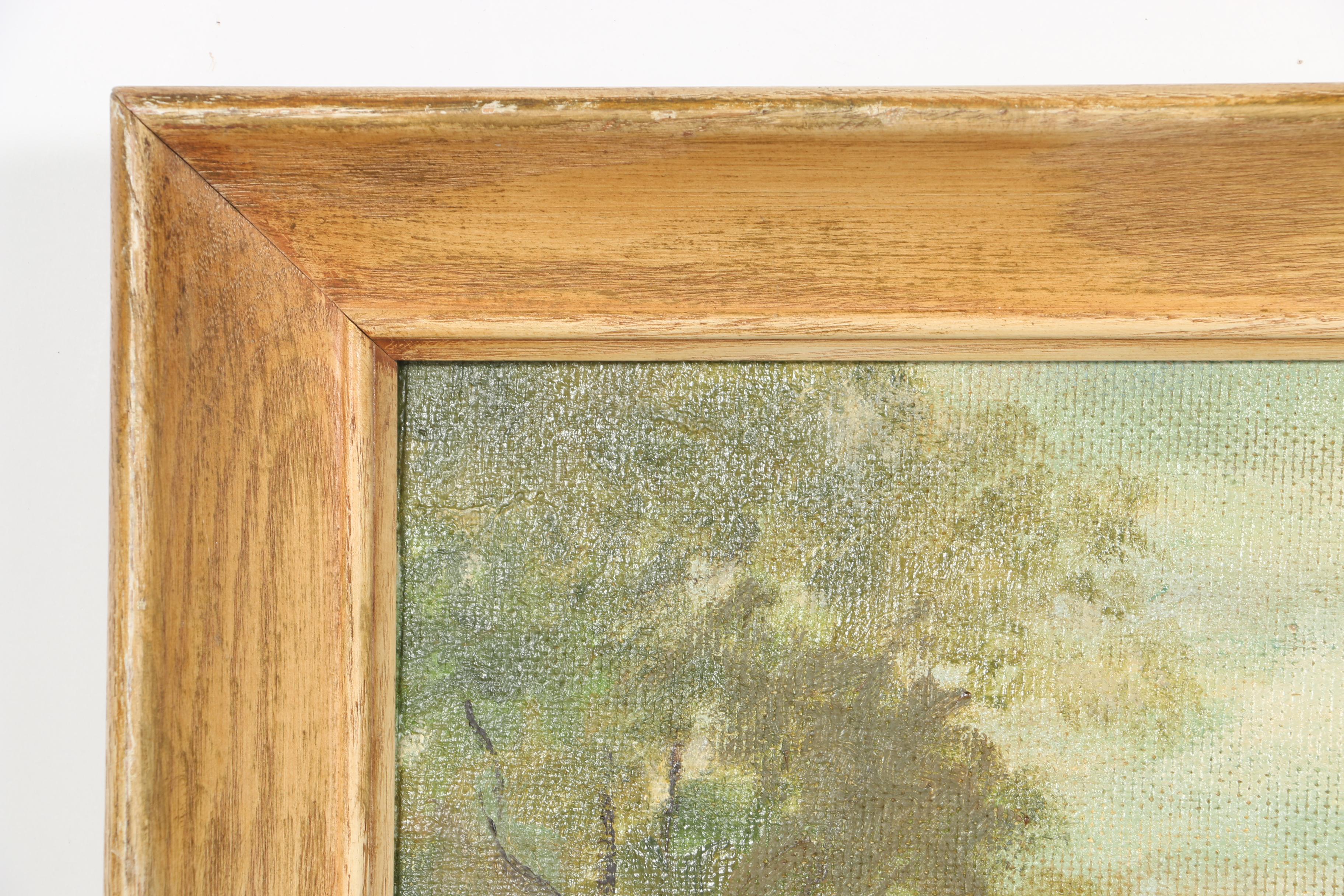 Lucille Bronder Oil Painting on Academy Board of Landscape Scene