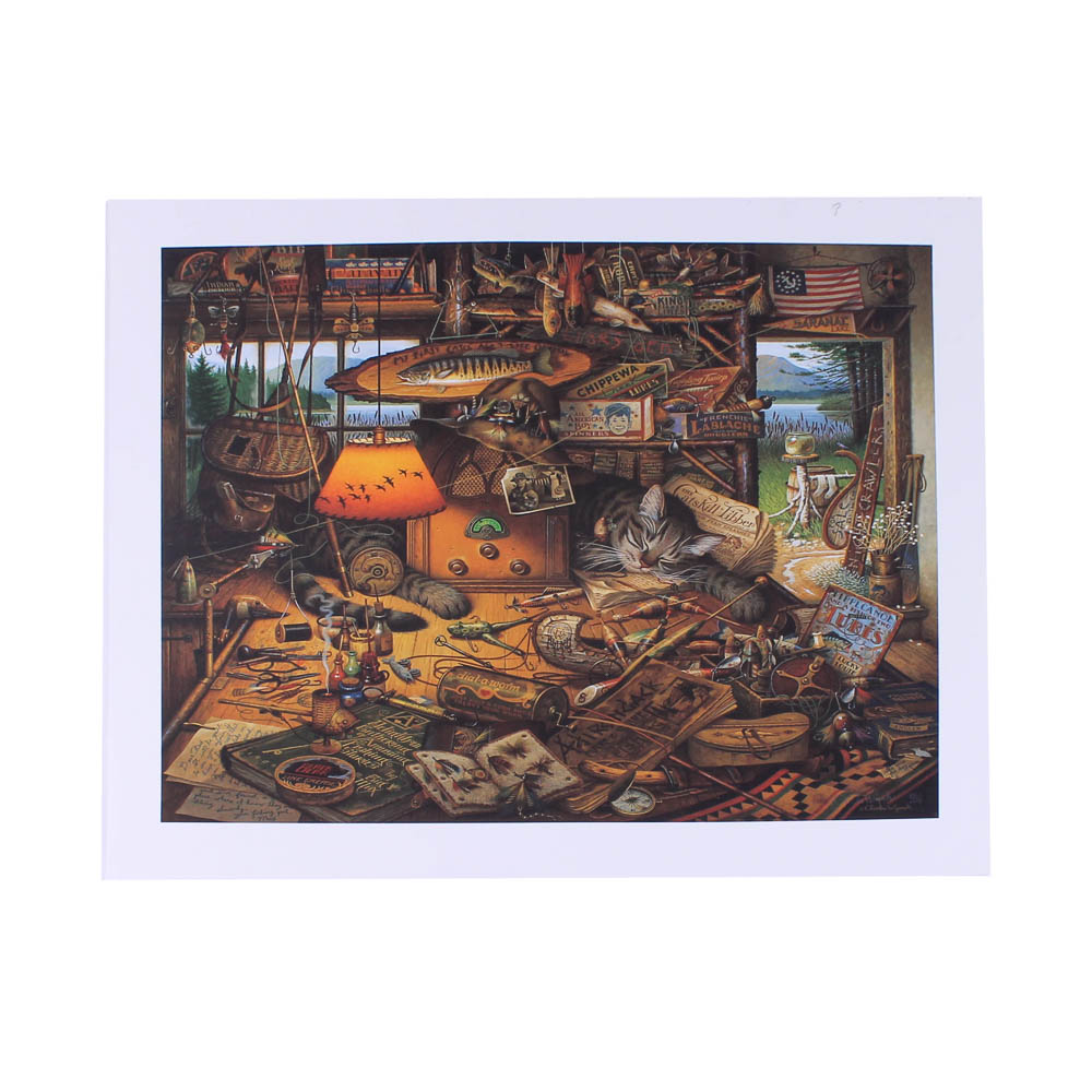 Charles Wysocki Signed and Numbered Print "Max in the Adirondacks"