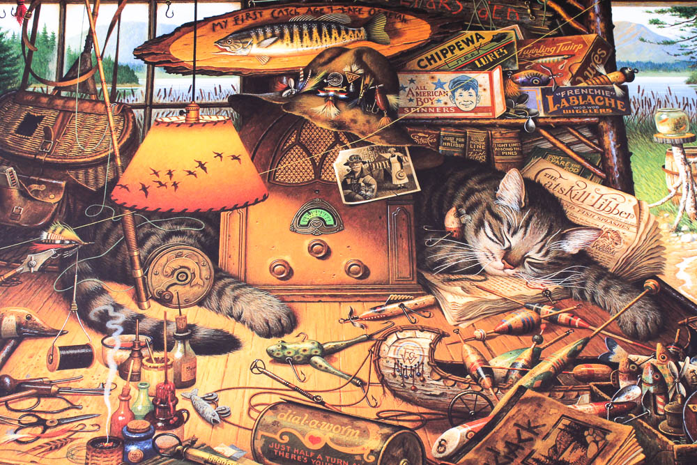 Charles Wysocki Signed and Numbered Print "Max in the Adirondacks"