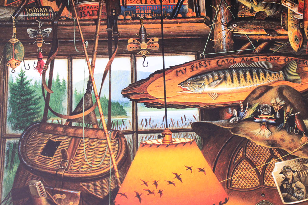 Charles Wysocki Signed and Numbered Print "Max in the Adirondacks"