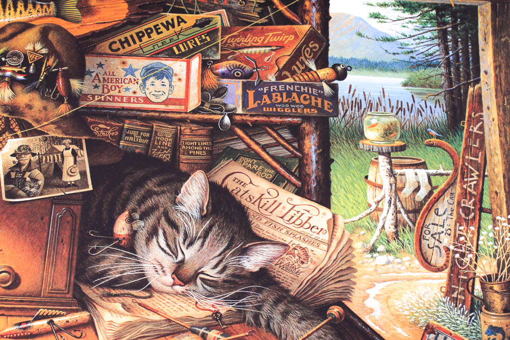 Charles Wysocki Signed and Numbered Print "Max in the Adirondacks"