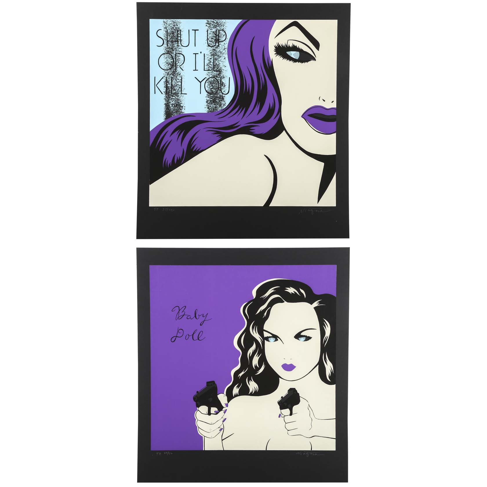 Niagara Unique Trial Proof Serigraphs "Man Eaters"