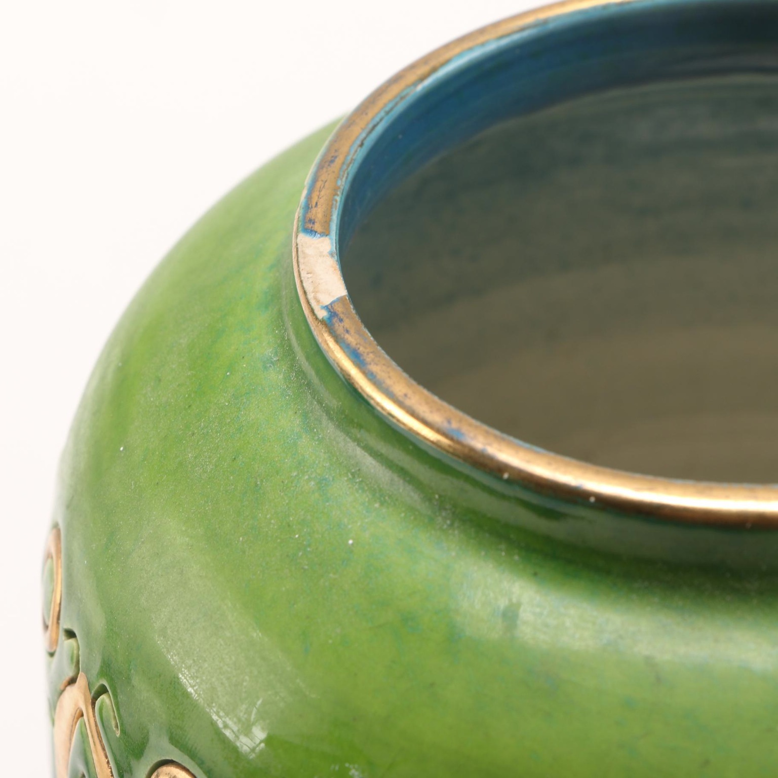 Mid Century Italian Ceramic Candle Holders and Vase