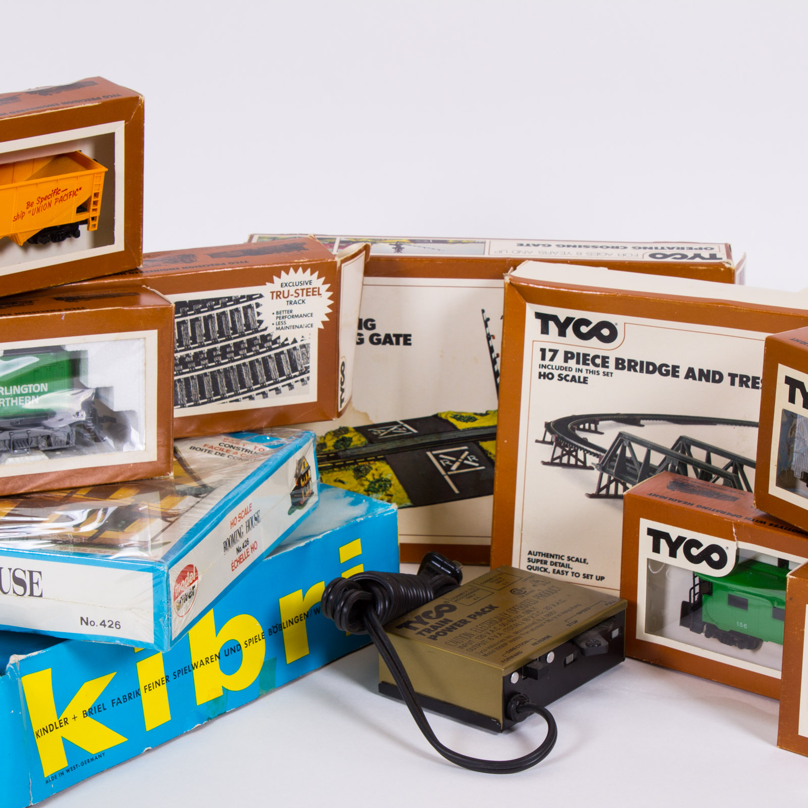 Collection of Vintage Tyco Trains With Power Pack