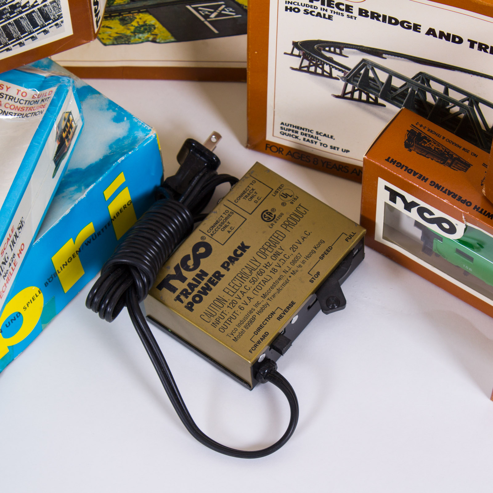 Collection of Vintage Tyco Trains With Power Pack