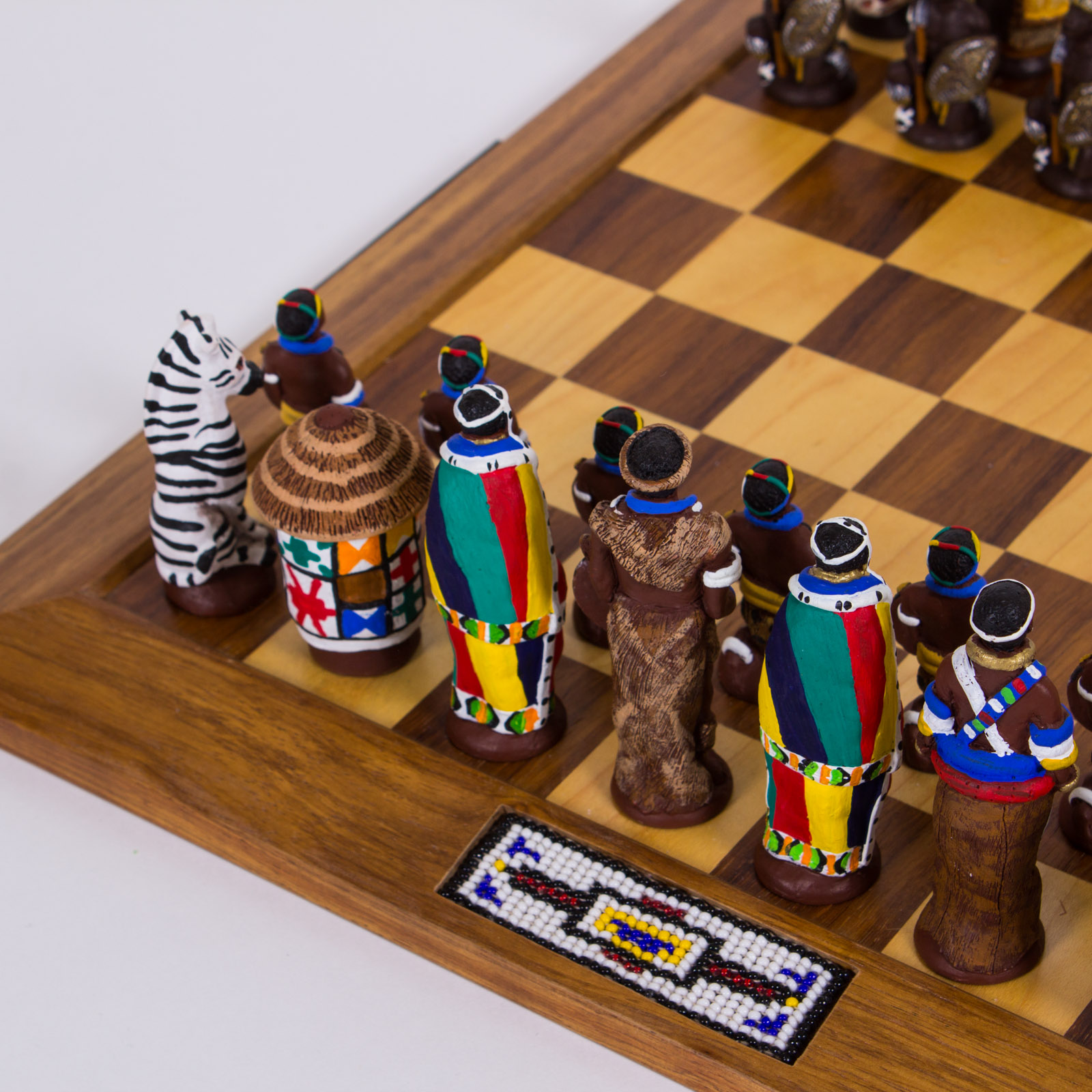 Tribal Heritage Collection Zulu & Ndebele Chess Set