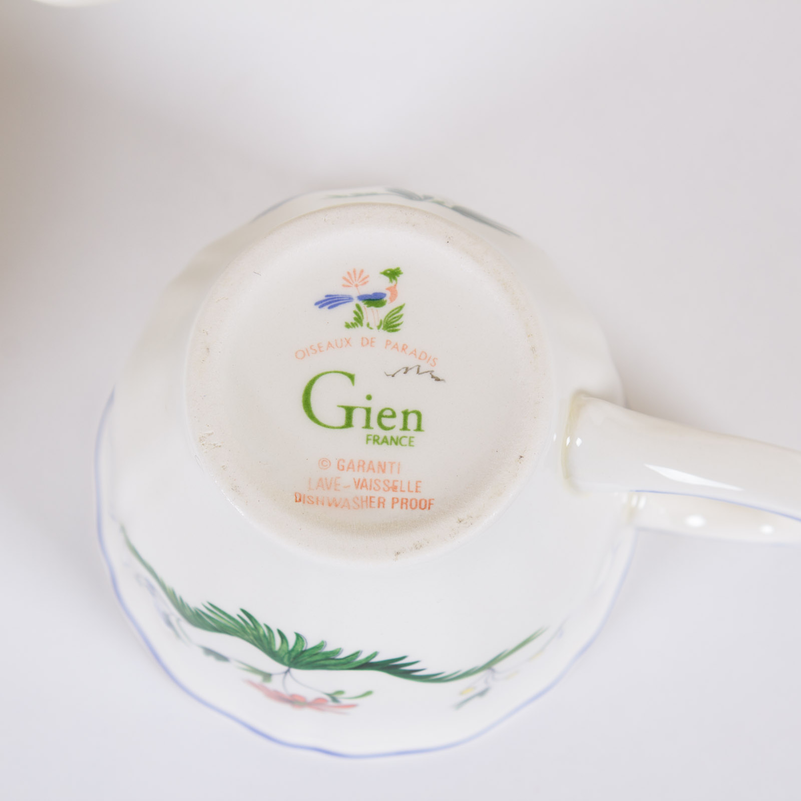 Gien France "Oiseaux de Paradis" Earthenware Collection