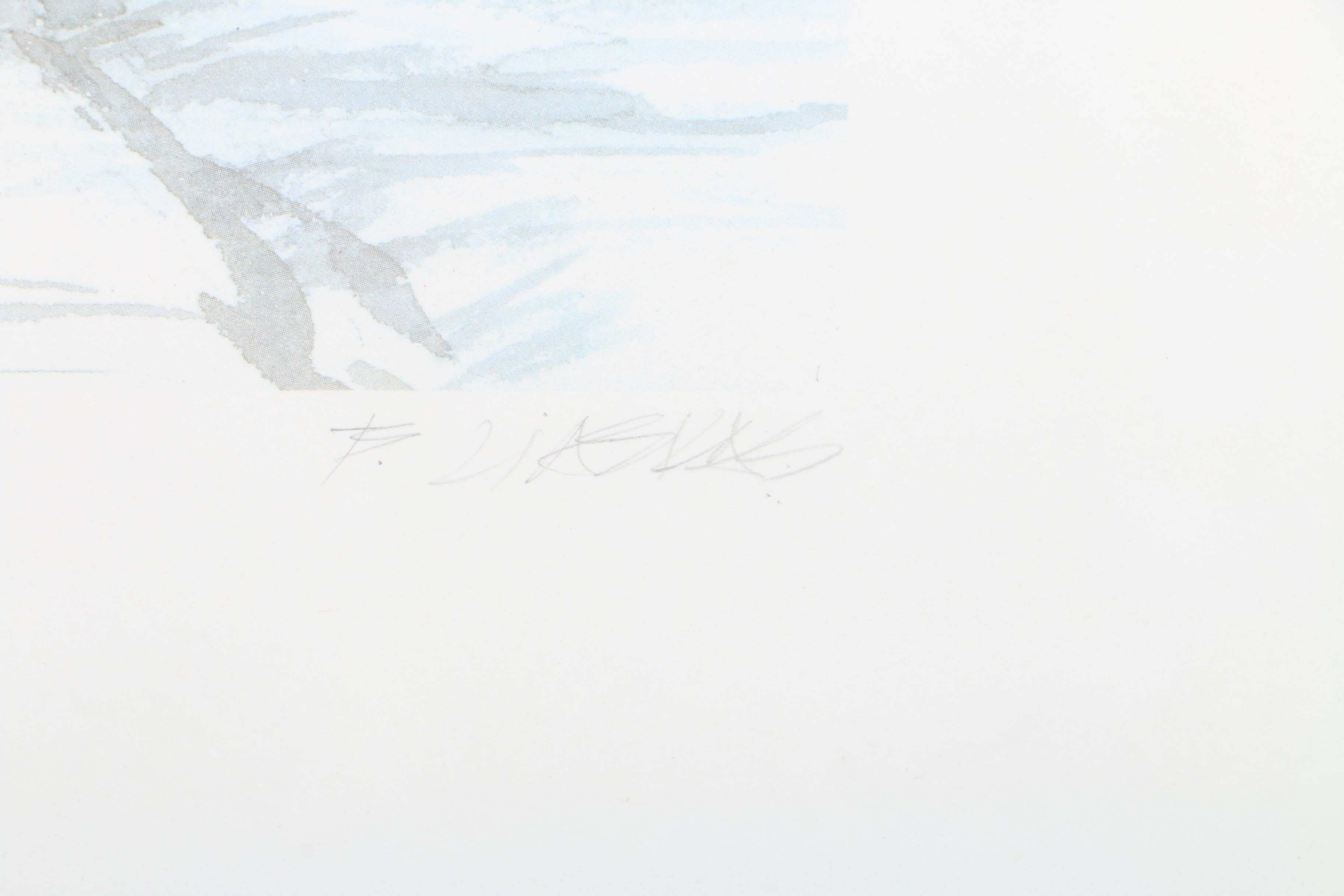 Signed Offset Lithograph After Basil Liaskas "Old City Hall"