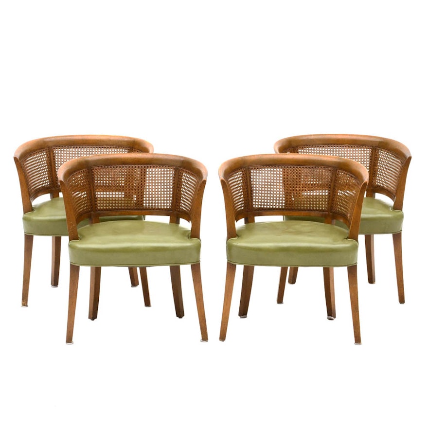 Four Caned Back Arm Chairs
