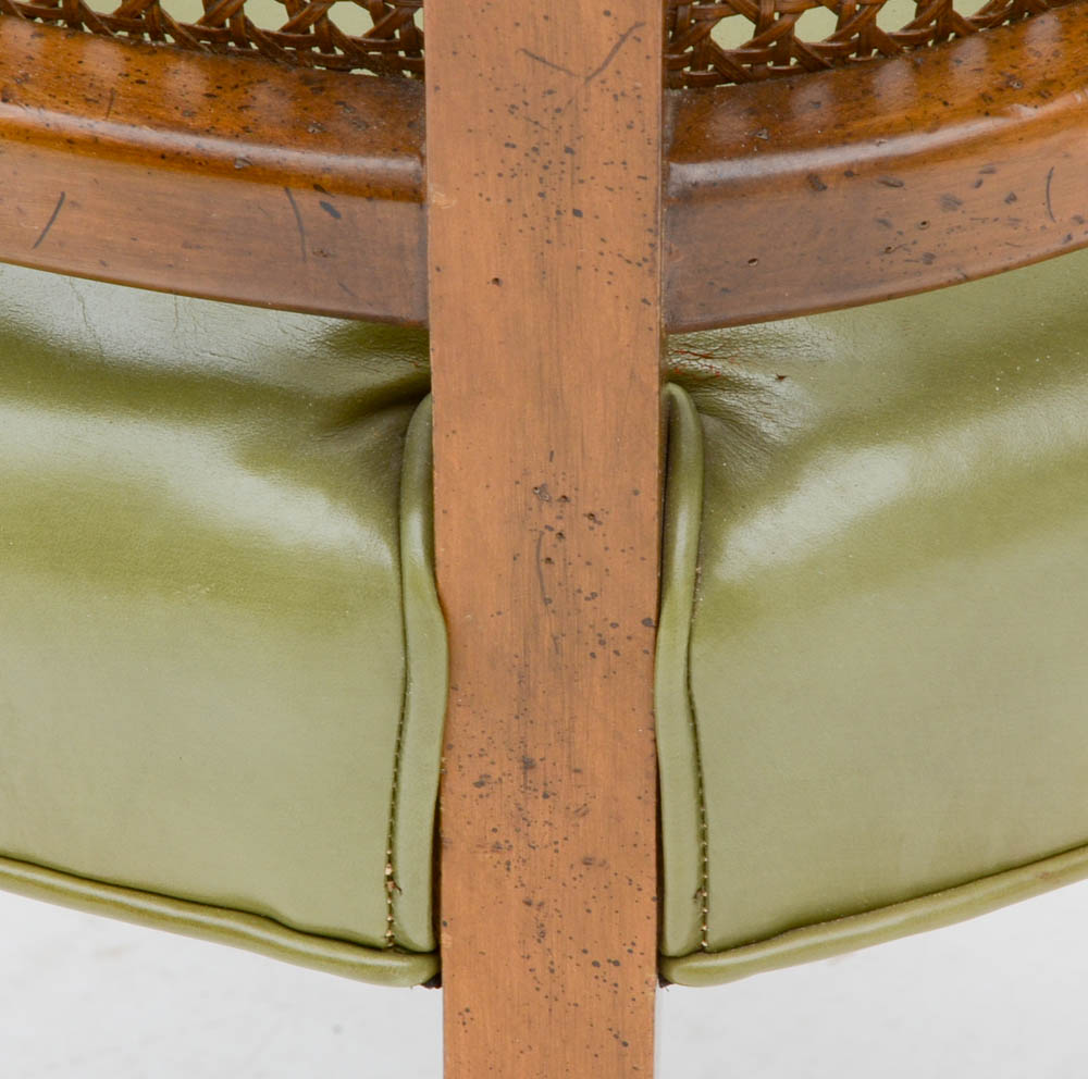 Four Caned Back Arm Chairs