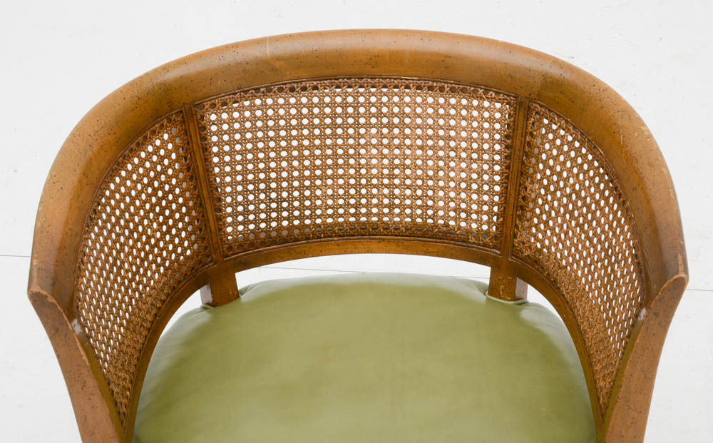 Four Caned Back Arm Chairs