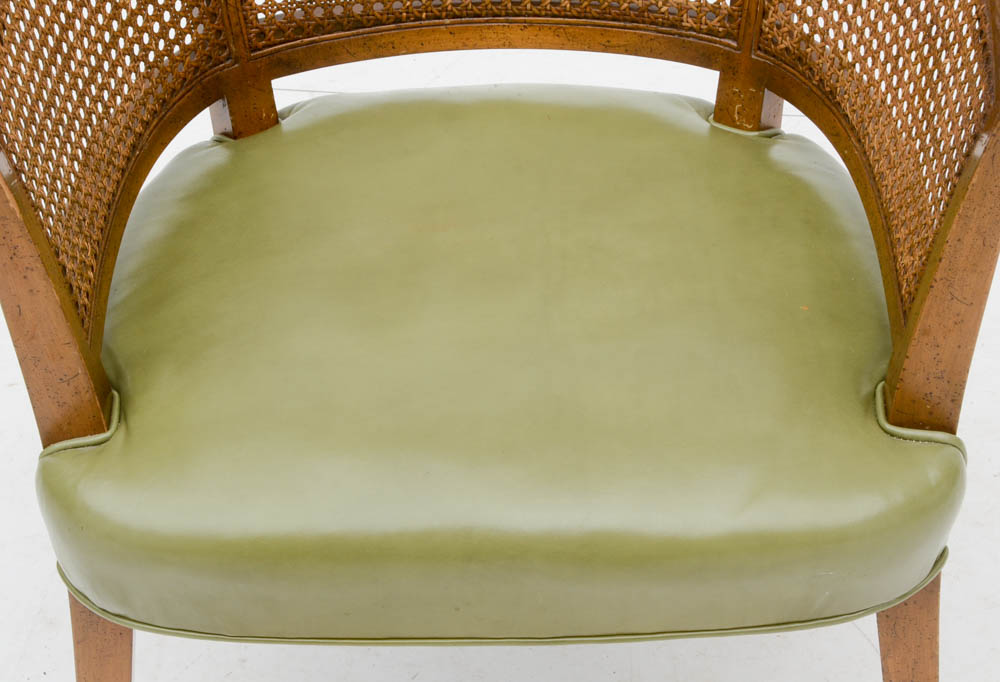 Four Caned Back Arm Chairs