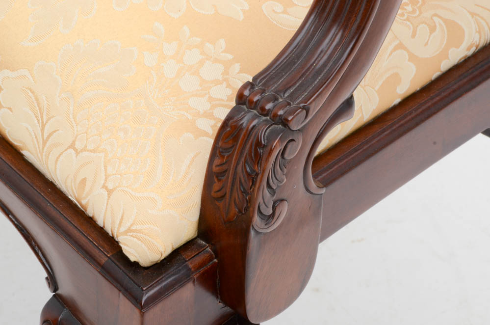 Set of Ten Carved Mahogany Chippendale Style Chairs