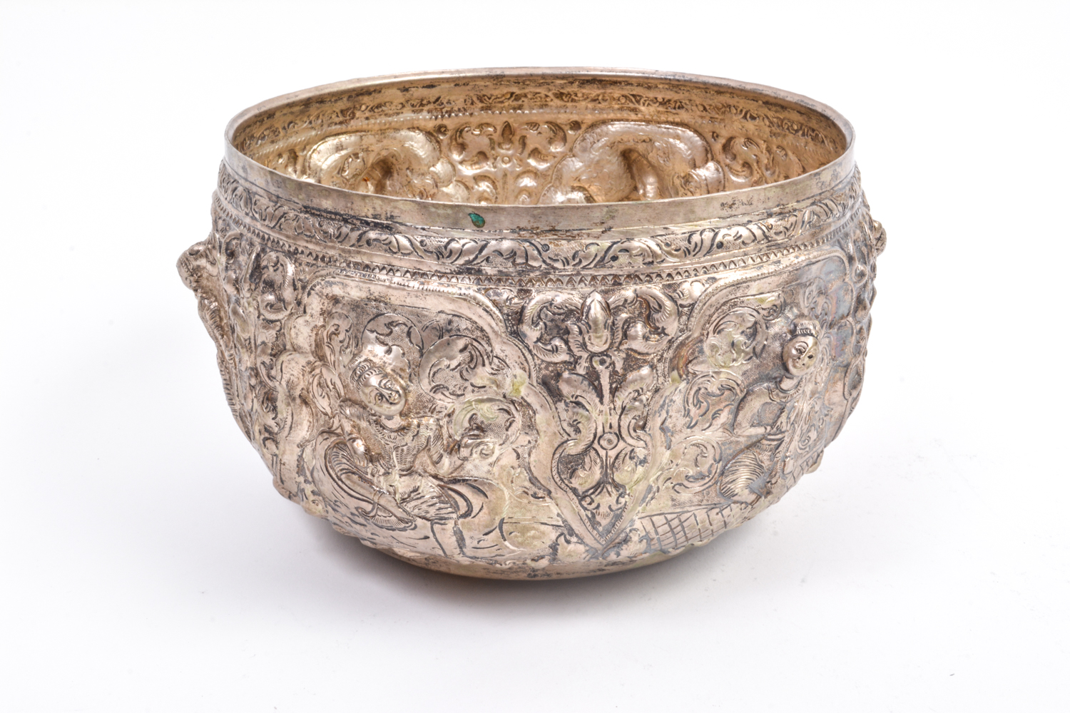 Collection of Silver Plate Thai Bowls