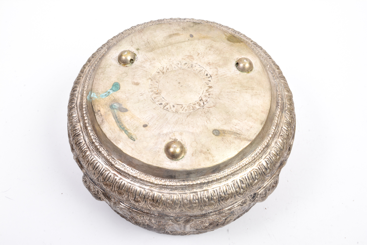 Collection of Silver Plate Thai Bowls