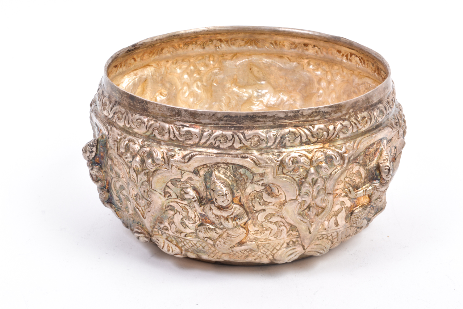 Collection of Silver Plate Thai Bowls