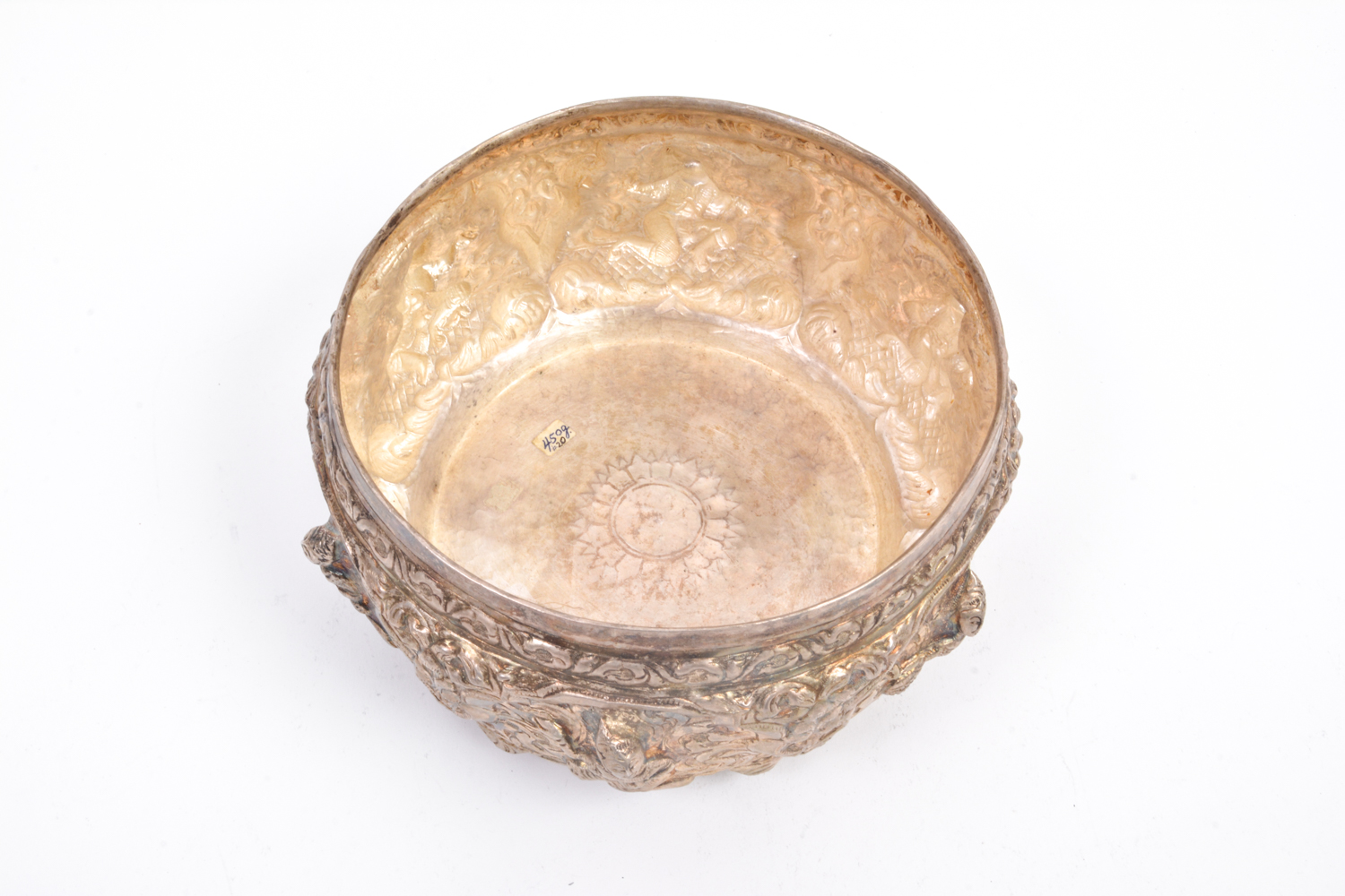 Collection of Silver Plate Thai Bowls