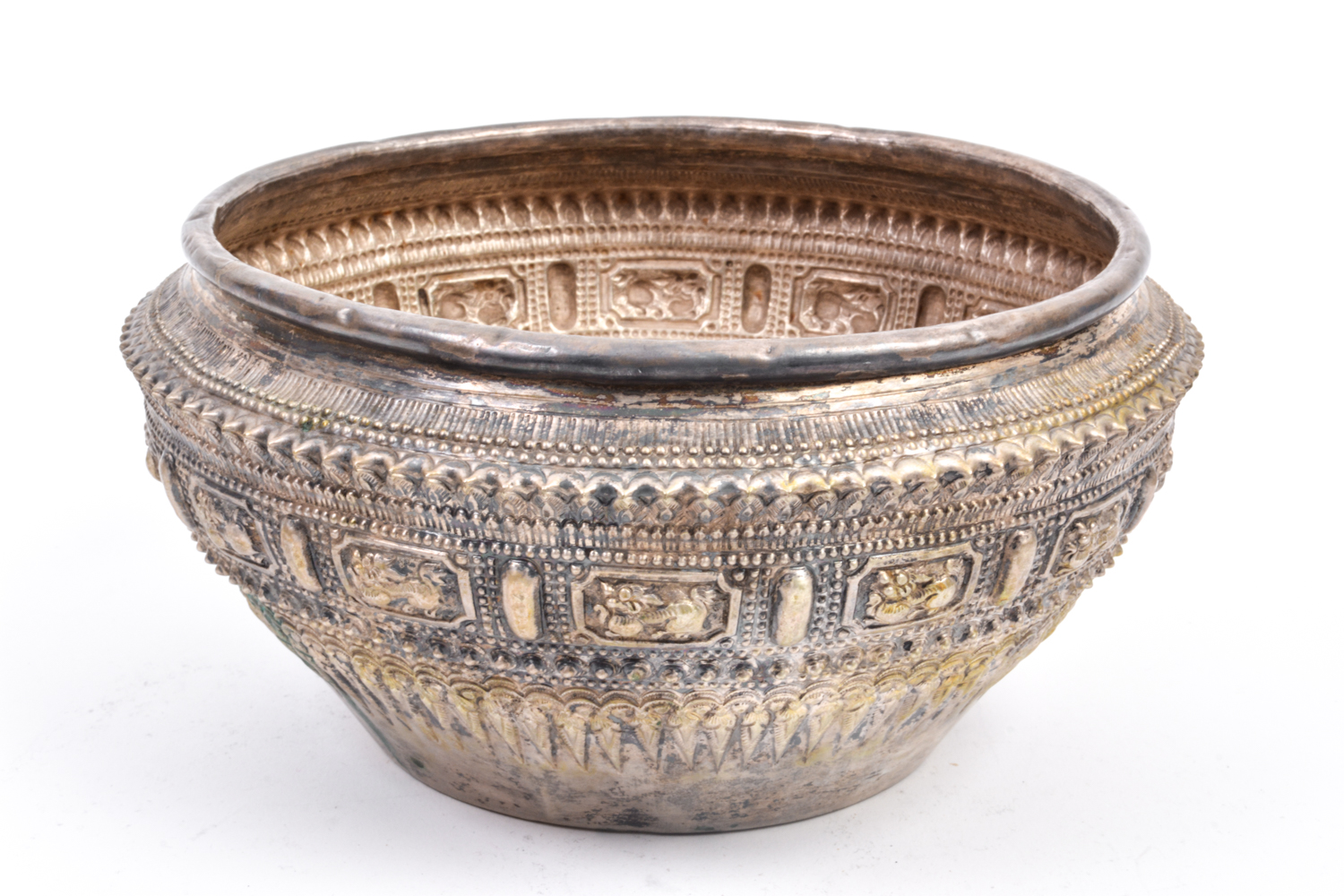 Collection of Silver Plate Thai Bowls