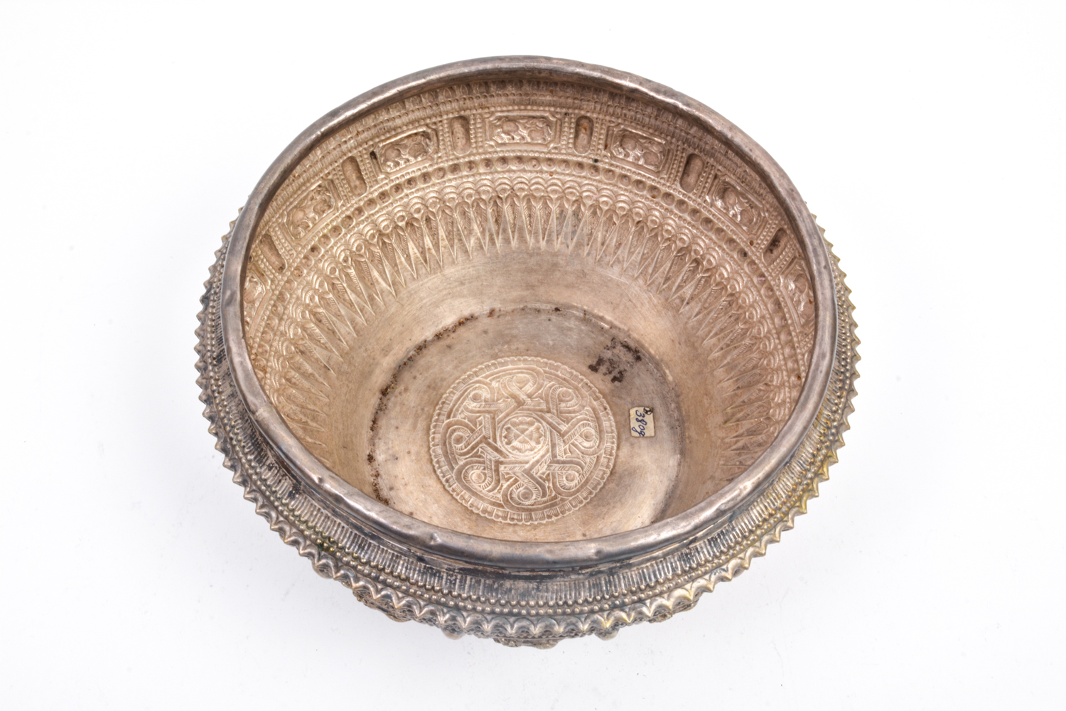 Collection of Silver Plate Thai Bowls