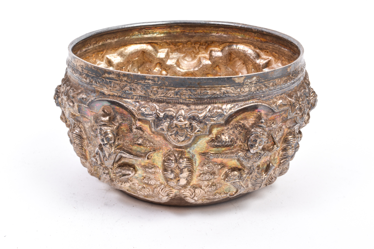 Collection of Silver Plate Thai Bowls