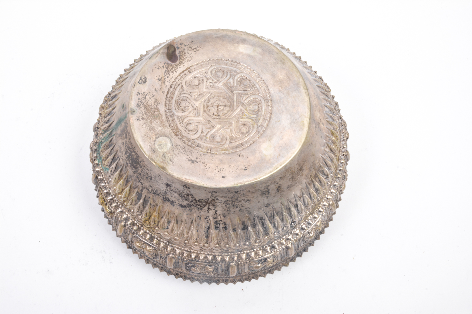 Collection of Silver Plate Thai Bowls