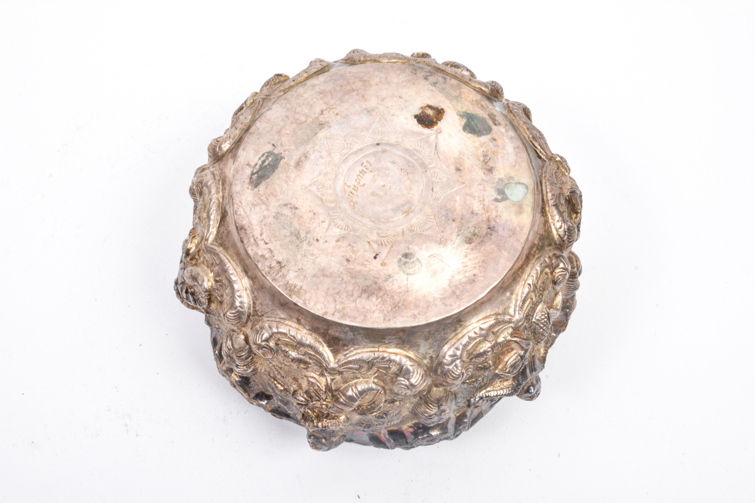 Collection of Silver Plate Thai Bowls