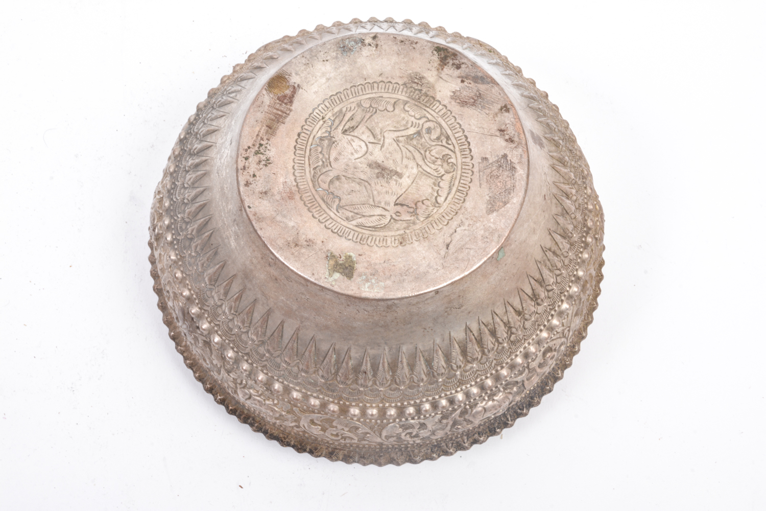 Collection of Silver Plate Thai Bowls