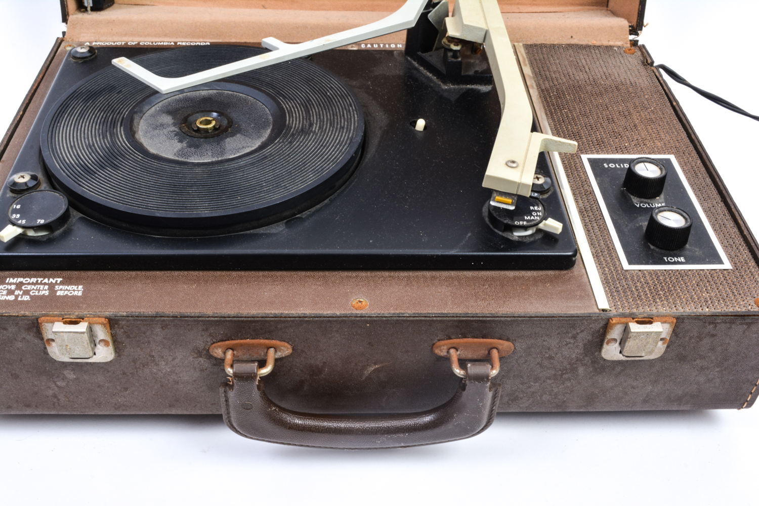 Masterwork Record Player and 45 rpm Records