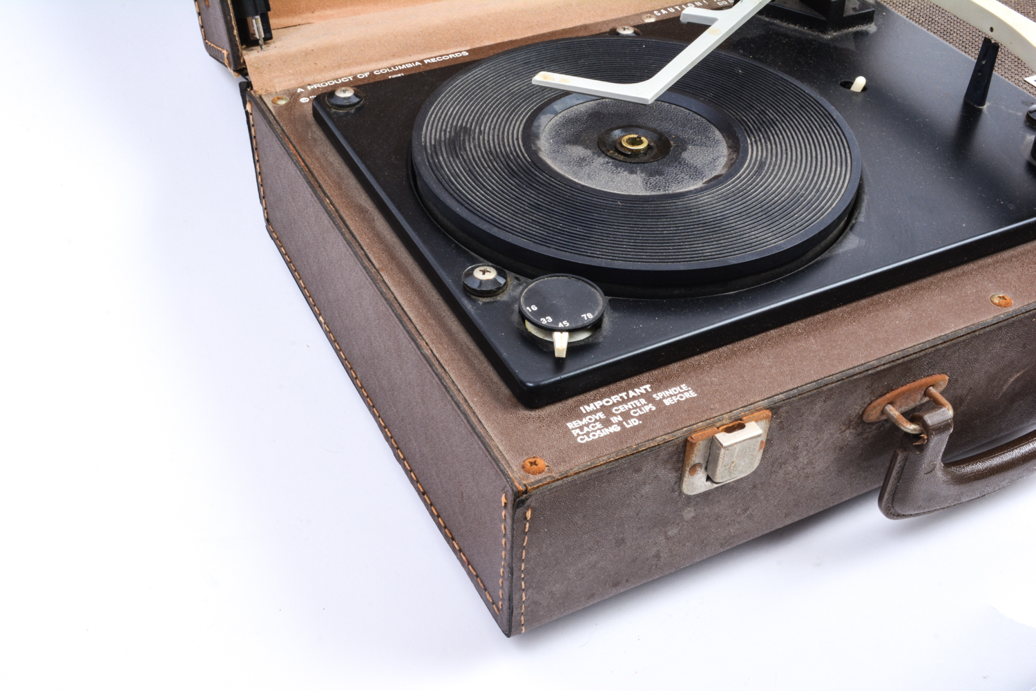 Masterwork Record Player and 45 rpm Records
