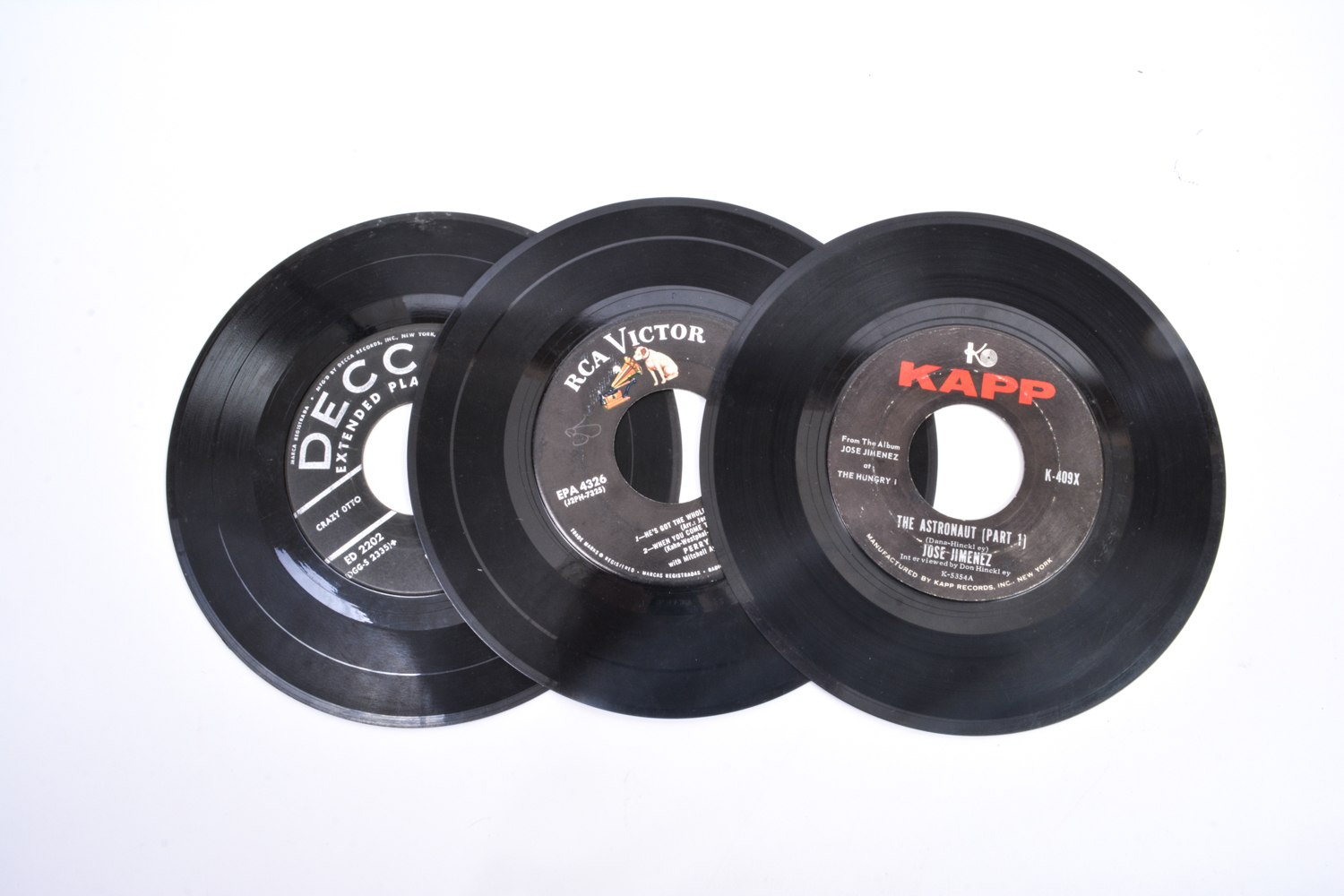 Masterwork Record Player and 45 rpm Records