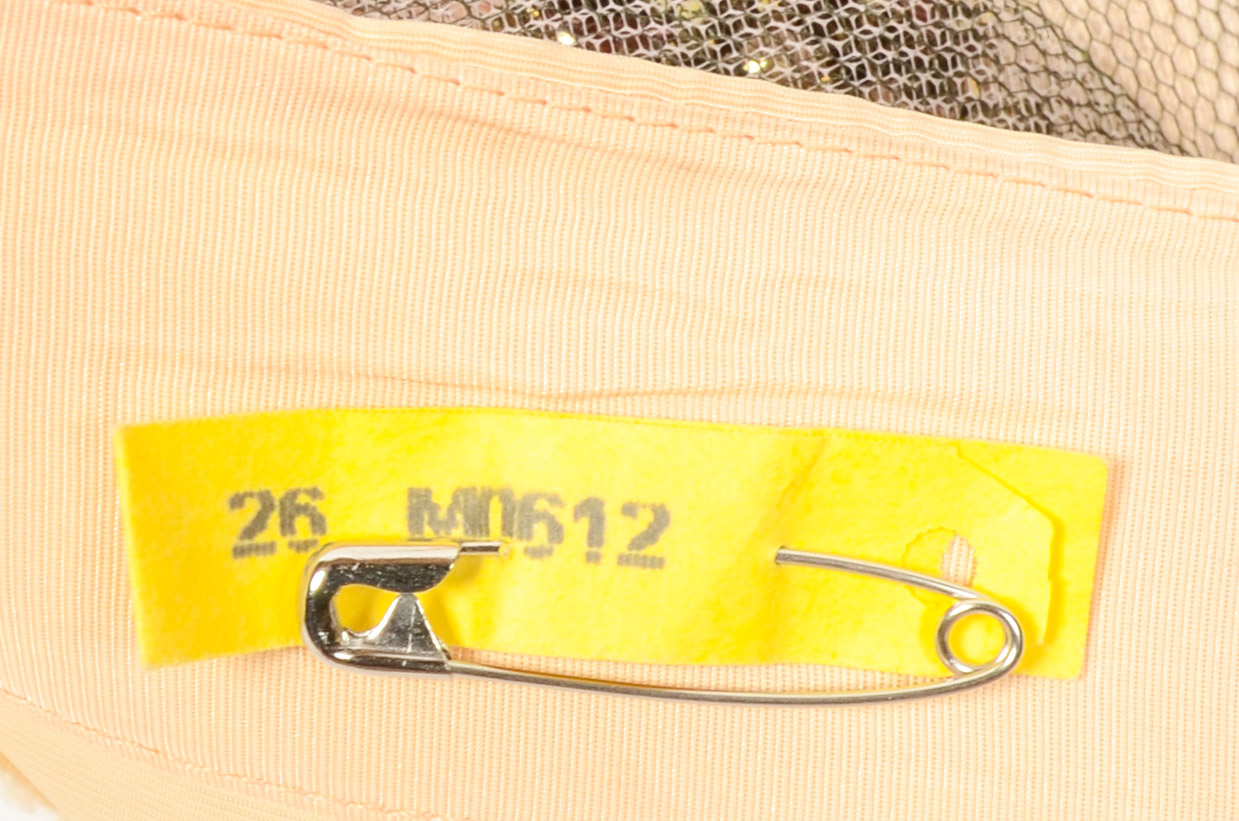 Circa 1950 Strapless Prom Dress