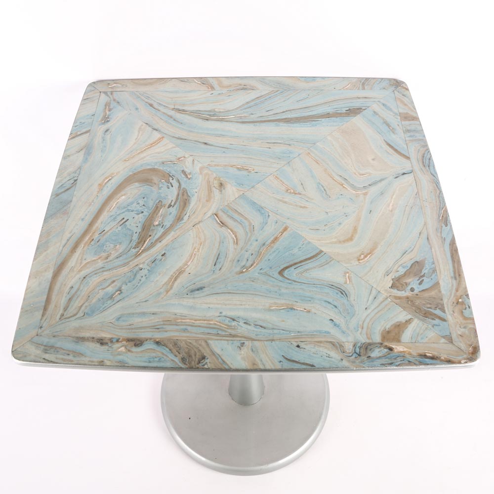 Modernist Style Pedestal Side Table