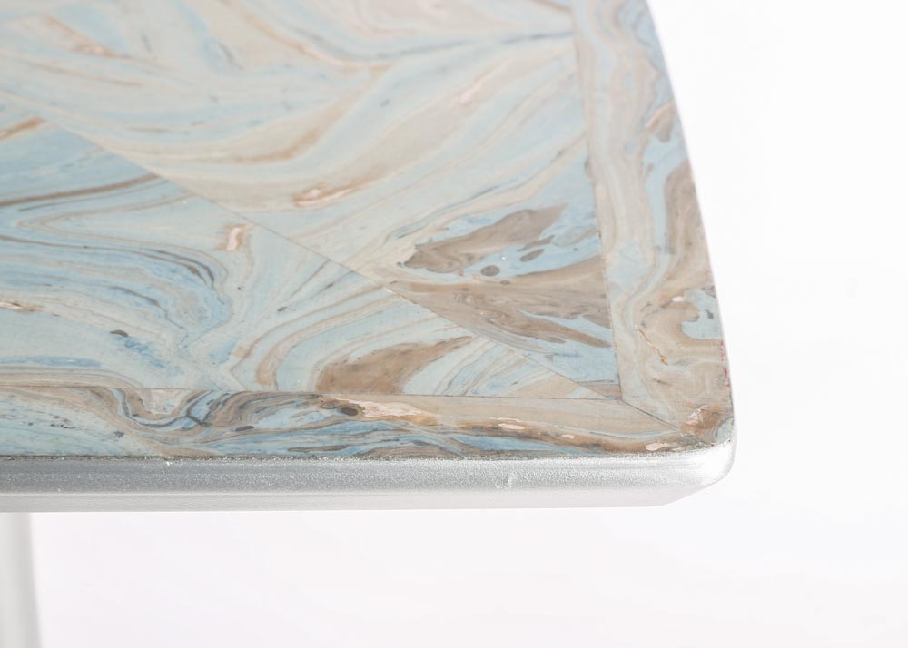 Modernist Style Pedestal Side Table