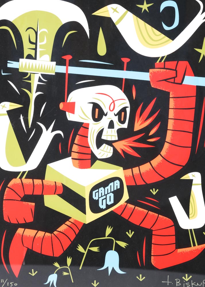 Tim Biskup Limited Edition Screenprint "Deathbat Axe"