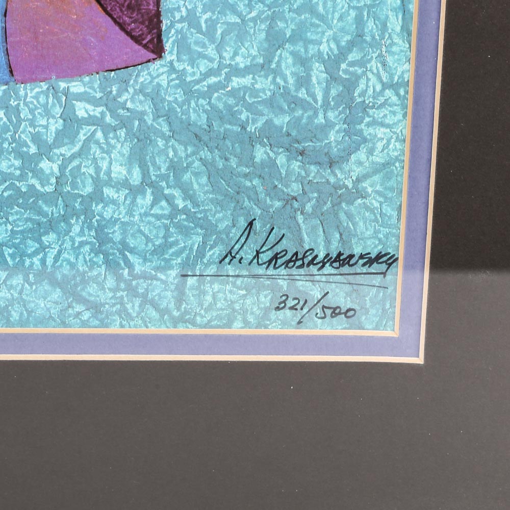 Anatole Krasnyansky Limited Edition Lithograph "Love is in the Air"