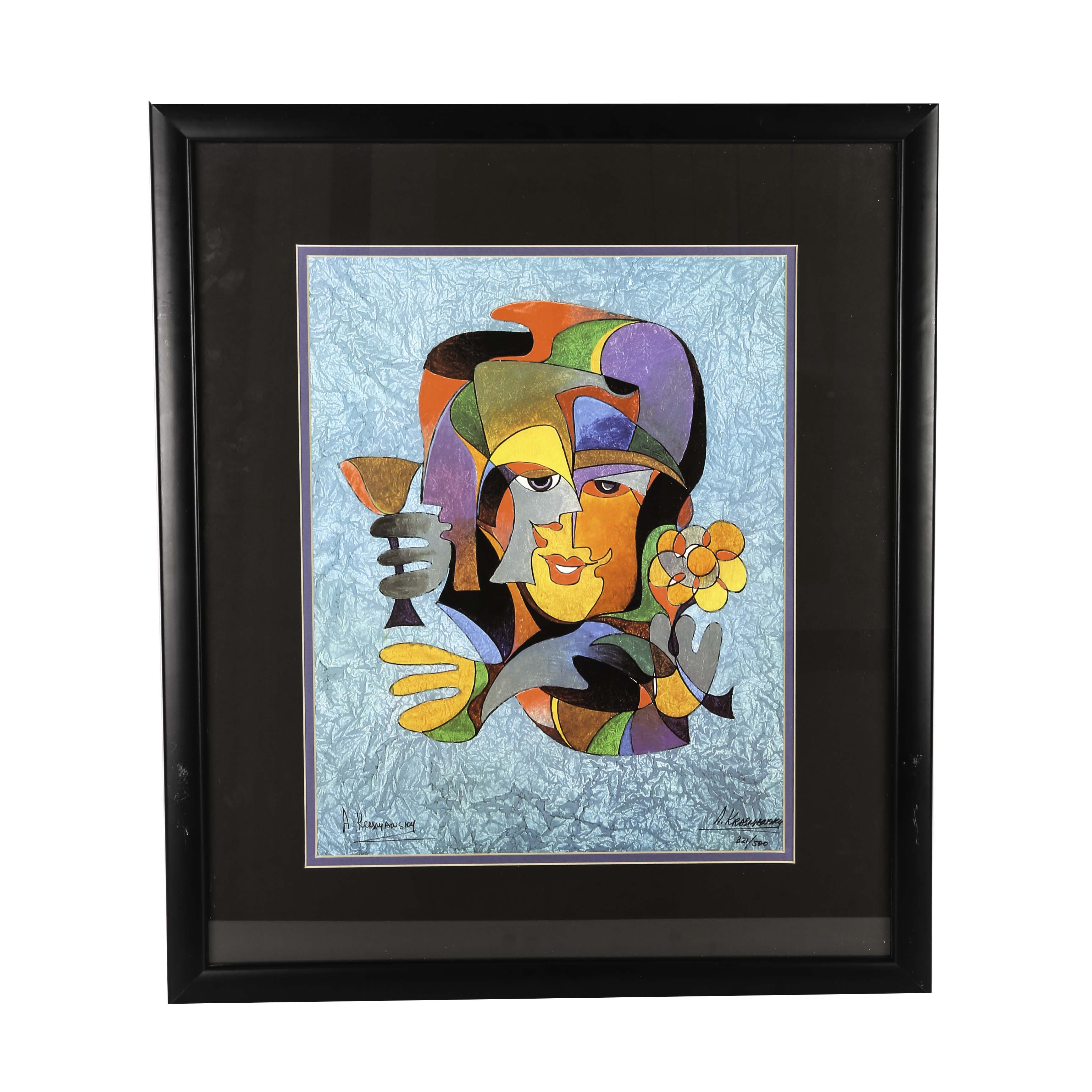 Anatole Krasnyansky Limited Edition Lithograph "Love is in the Air"