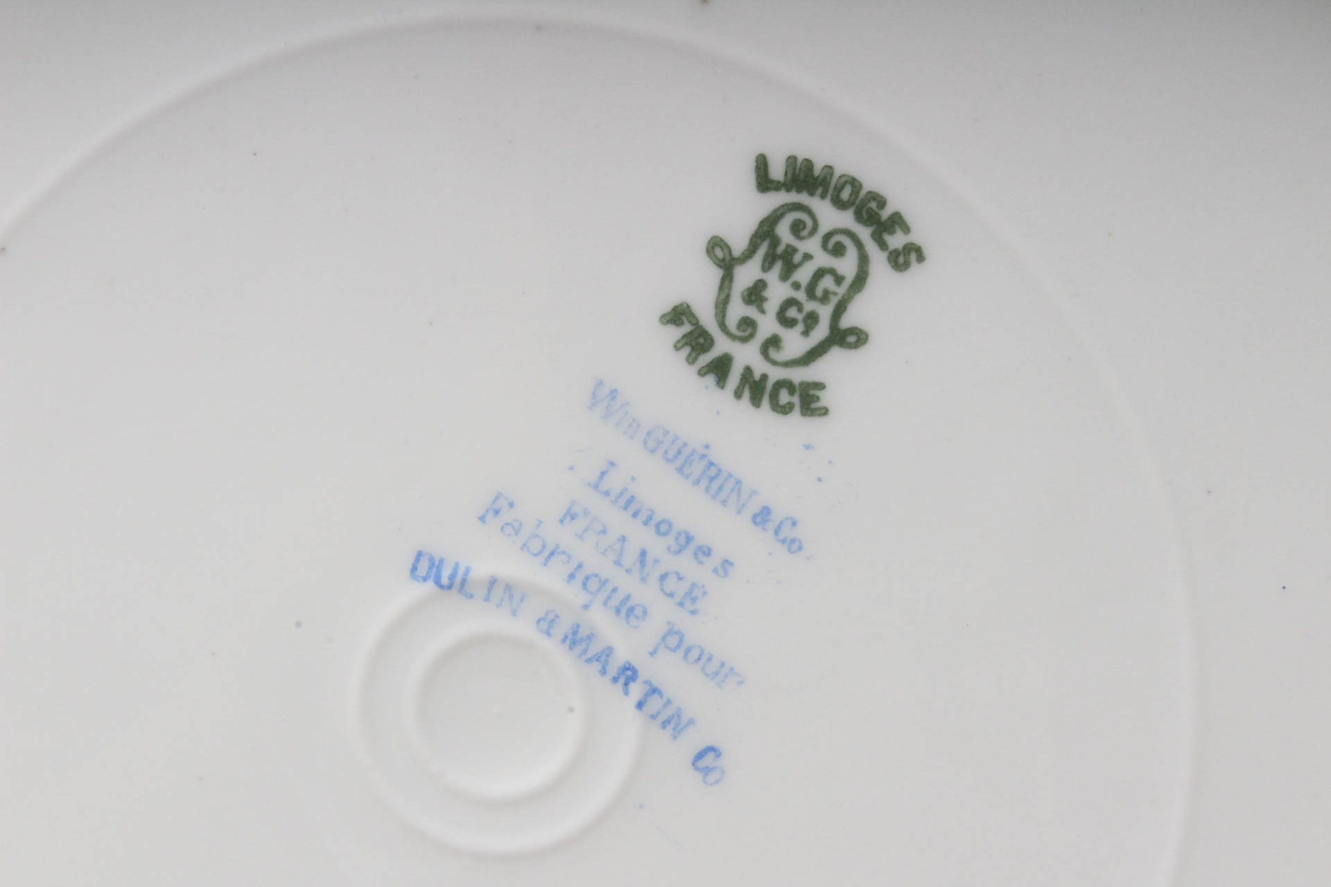 Vintage William Guerin & Co. Limoges China Plates With Hand-Painted Bird Designs