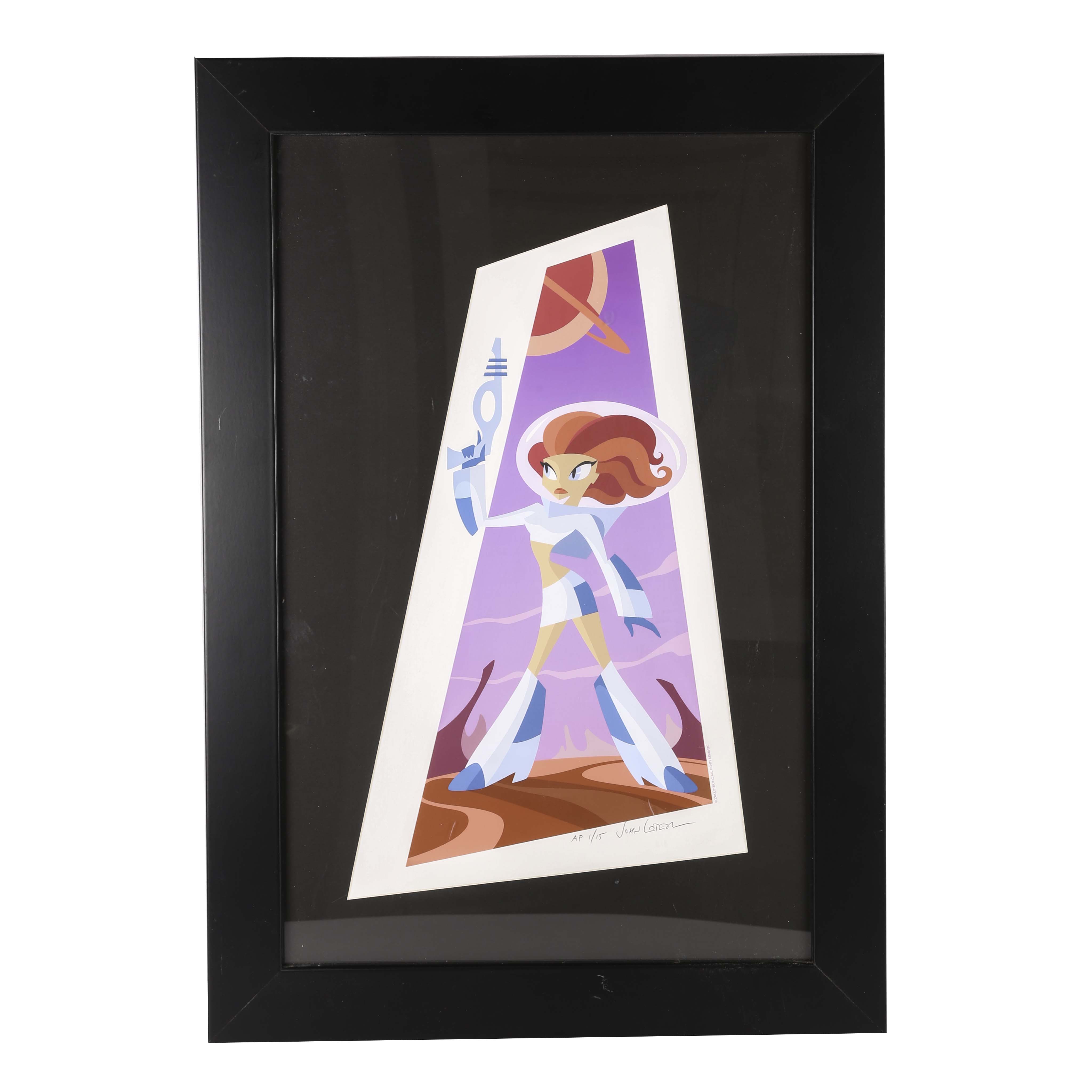John Loter Limited Edition Artist Proof Giclee "Astrogirl"