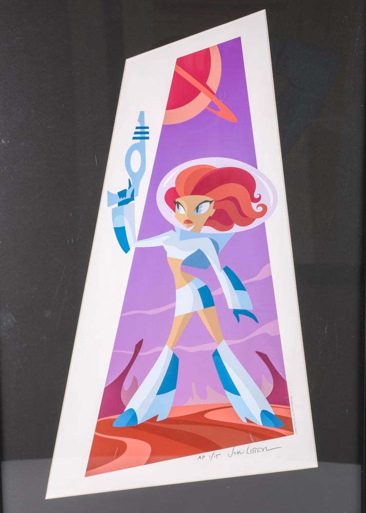 John Loter Limited Edition Artist Proof Giclee "Astrogirl"