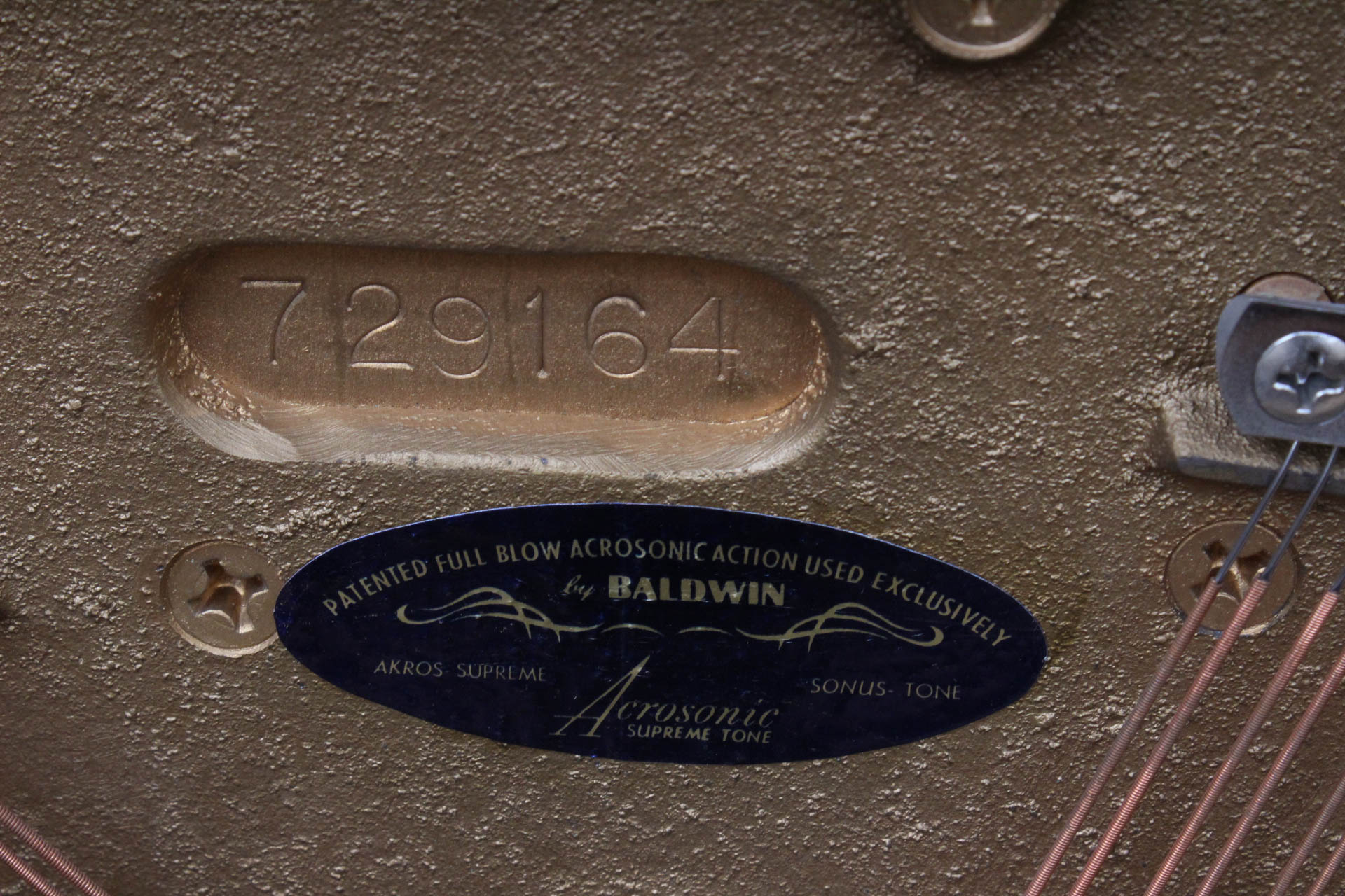 1960s Baldwin Acrosonic Spinet Piano