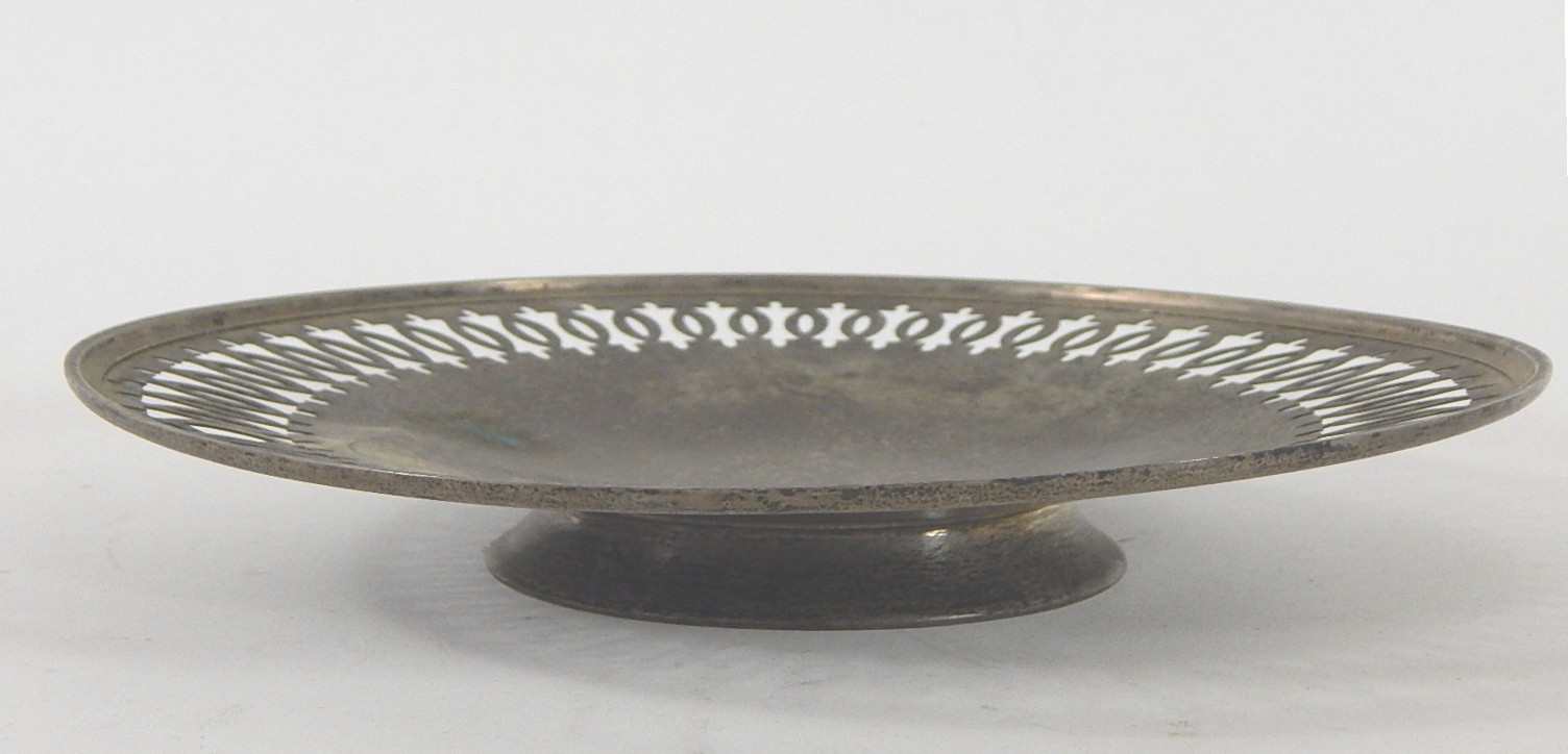 Webster Company Sterling Silver Reticulated Cake Plate