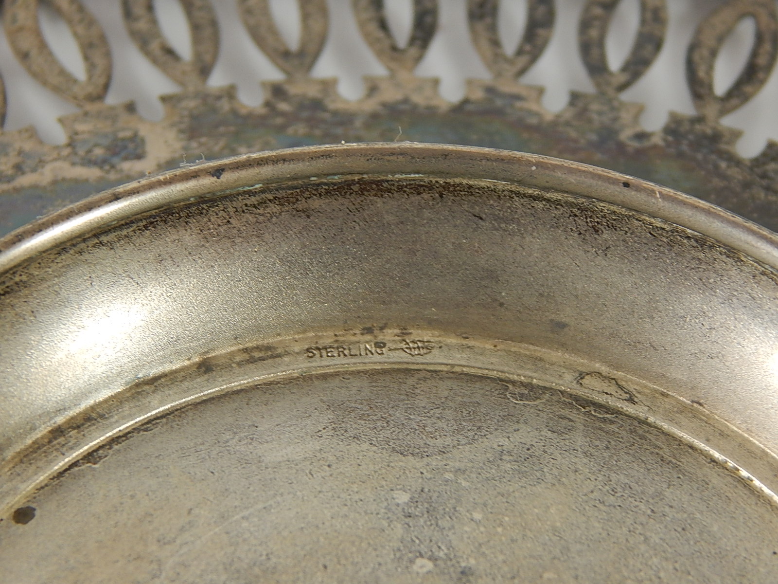 Webster Company Sterling Silver Reticulated Cake Plate