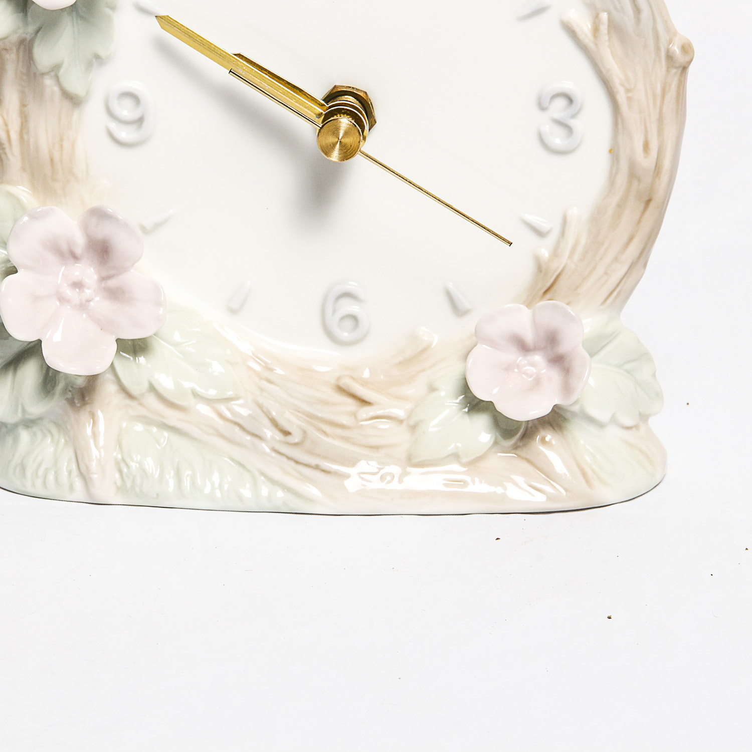Otagiri Porcelain Hummingbird Clock and Music Box