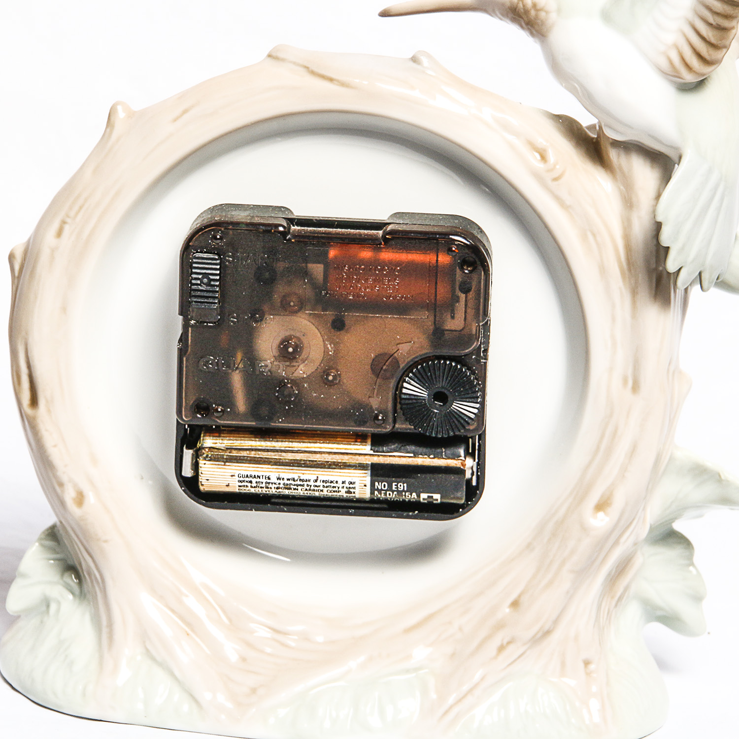 Otagiri Porcelain Hummingbird Clock and Music Box