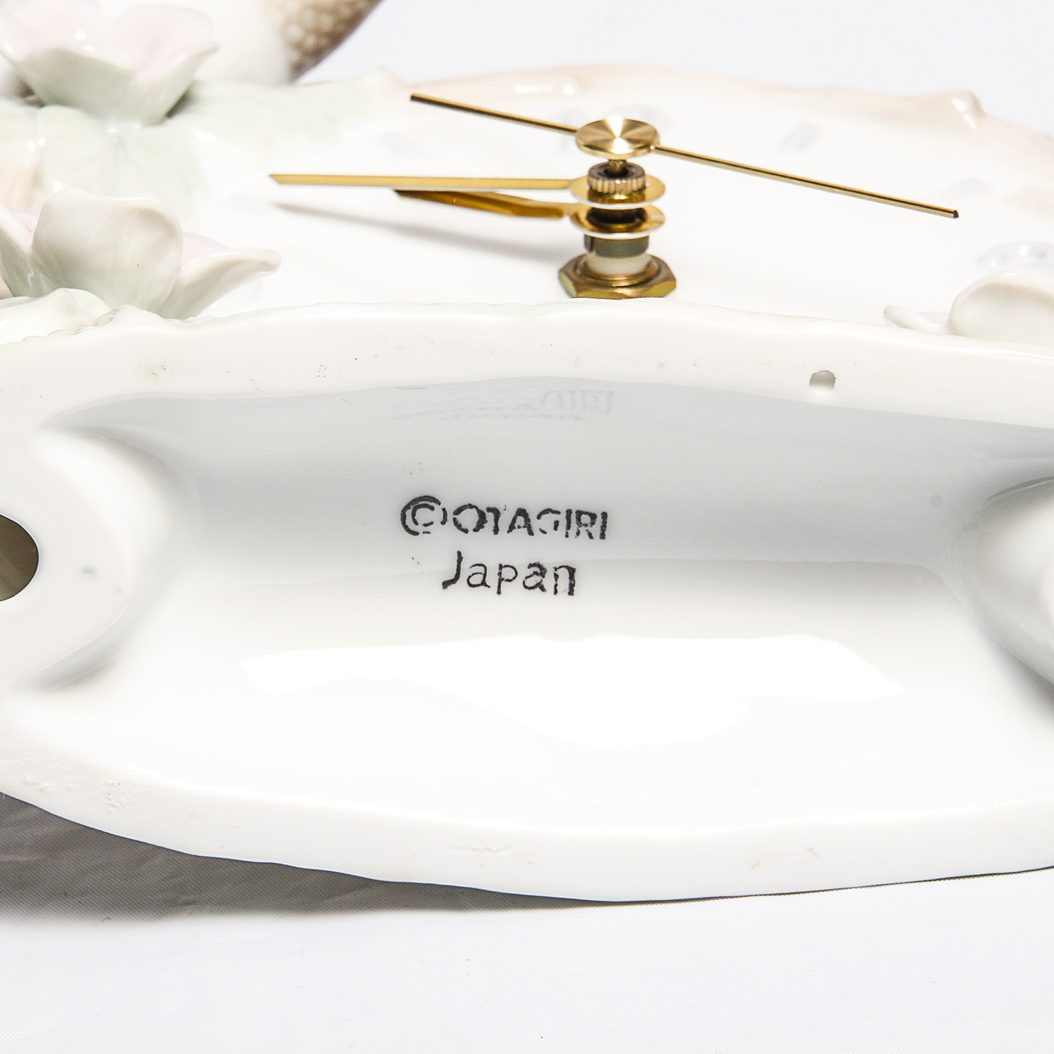 Otagiri Porcelain Hummingbird Clock and Music Box