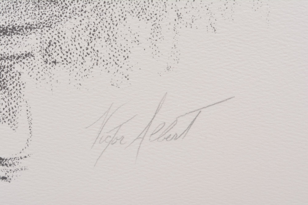 Giclee After Victor Albert Drawing of a Praying Girl