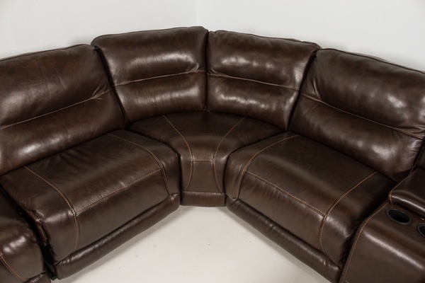 Contemporary Leather Sectional Sofa by Cheers